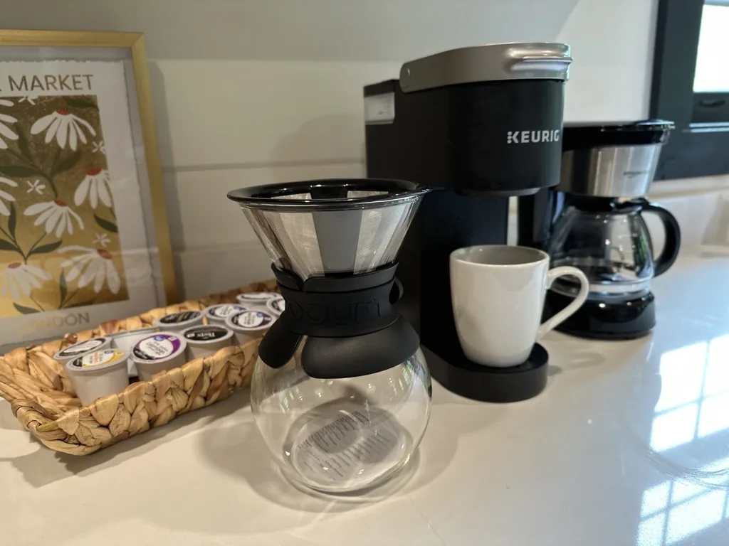 Premium Coffee Station with Pour-Over Setup
