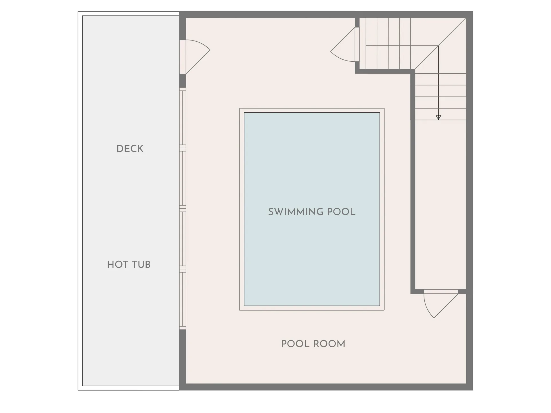 Lower Level - Pool Room & Hot Tub