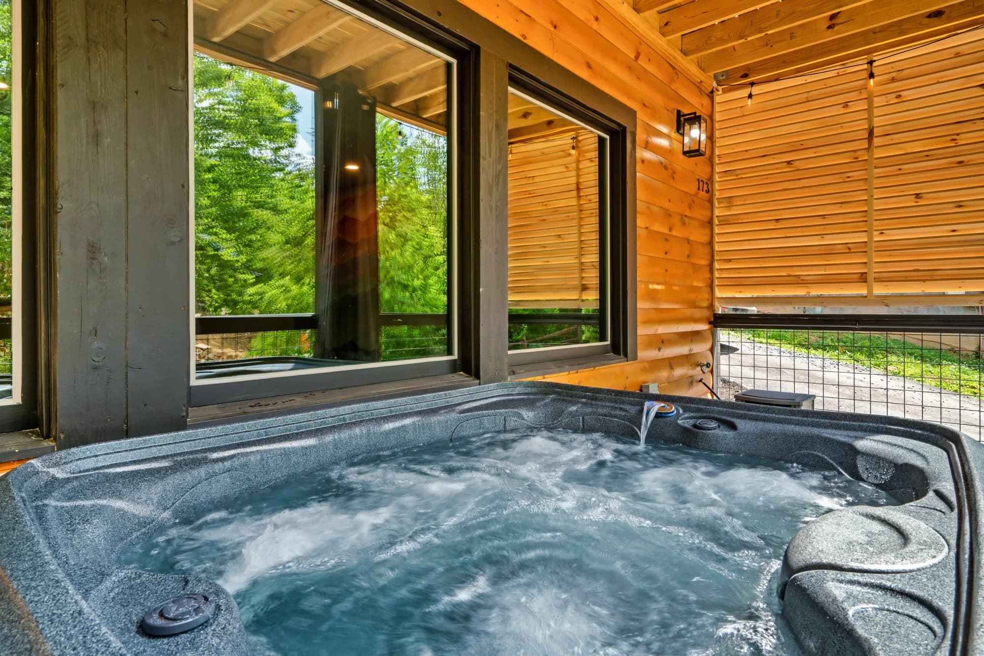 Private Hot Tub with Mountain Views