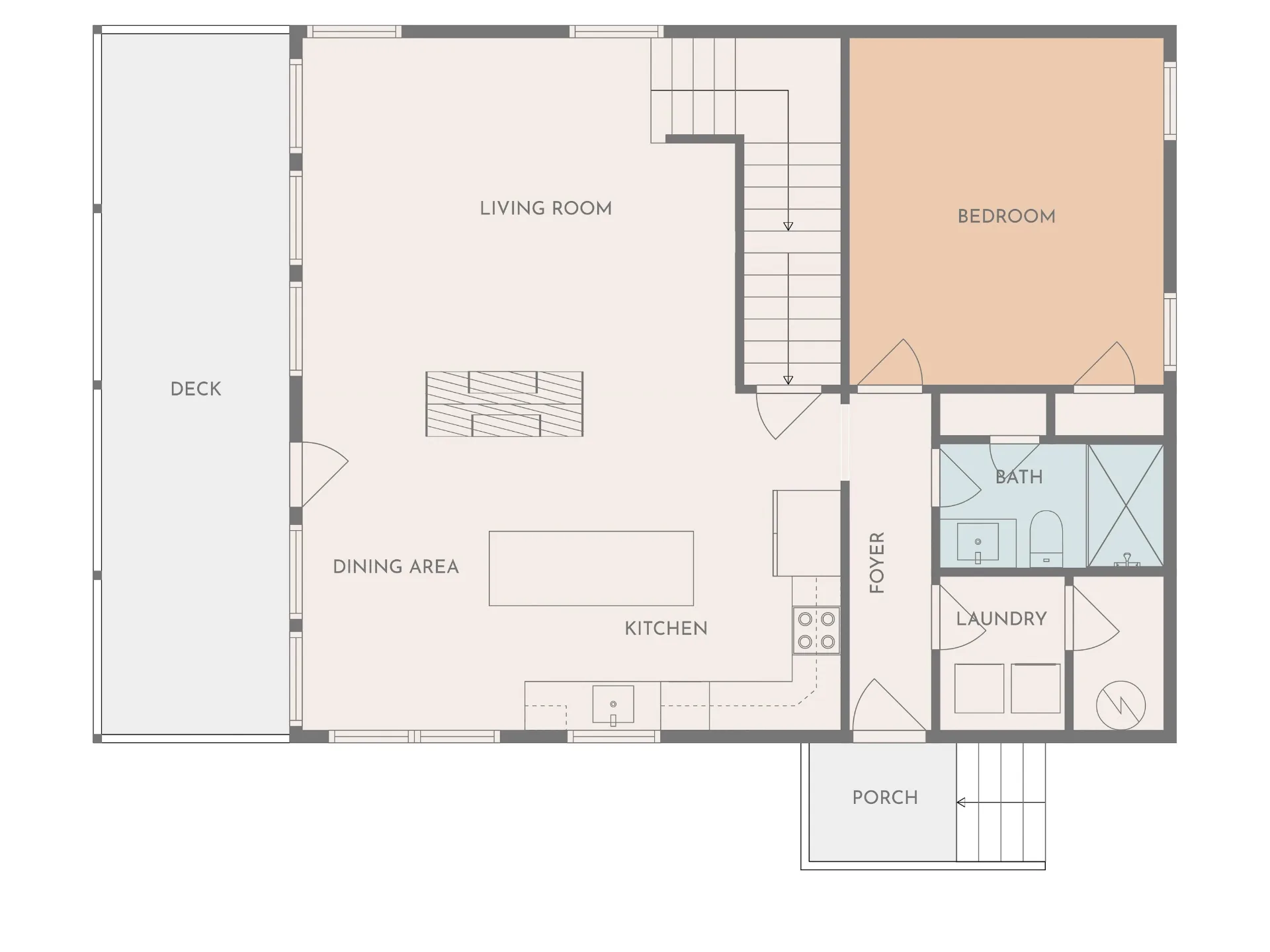 Main Level - Living Areas & Kitchen